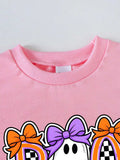 Children's Halloween Graphic Sweatshirt and Flare Pants Set - Trendsi - Flyclothing LLC