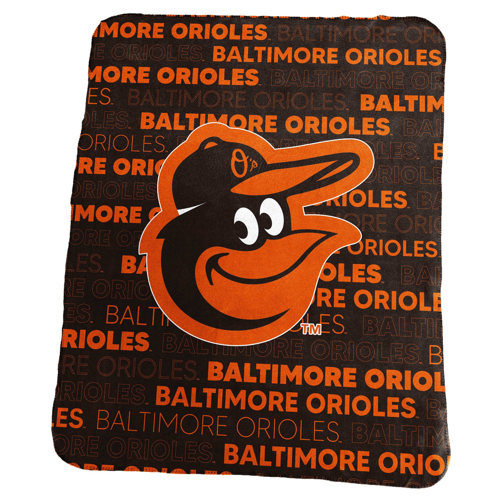 Baltimore Orioles Classic Fleece Throw - Logo Brands - Flyclothing LLC