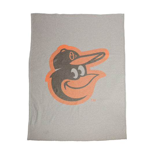 Baltimore Orioles Oversized Logo Sublimated Sweatshirt Blanket - Logo Brands - Flyclothing LLC