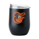 Baltimore Orioles 16oz Flipside Powder Coat Curved Beverage - Logo Brands - Flyclothing LLC