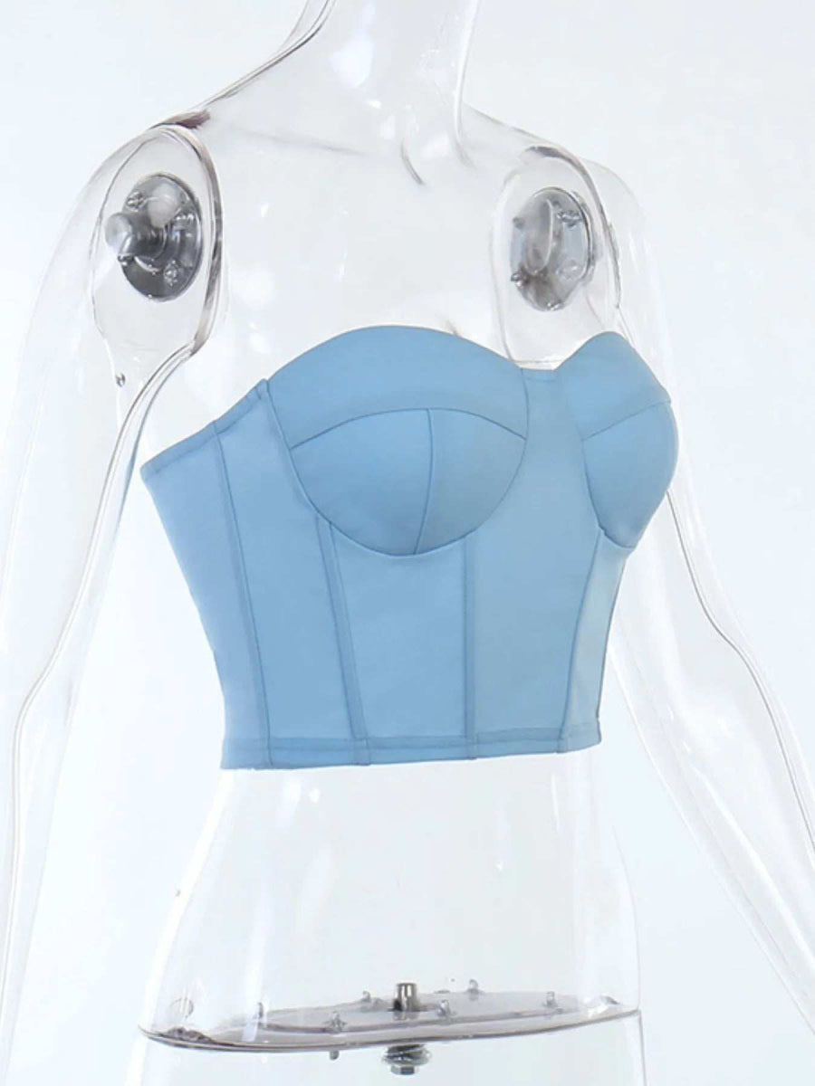 Sweetheart Neck Tube Top - Trendsi - Flyclothing LLC