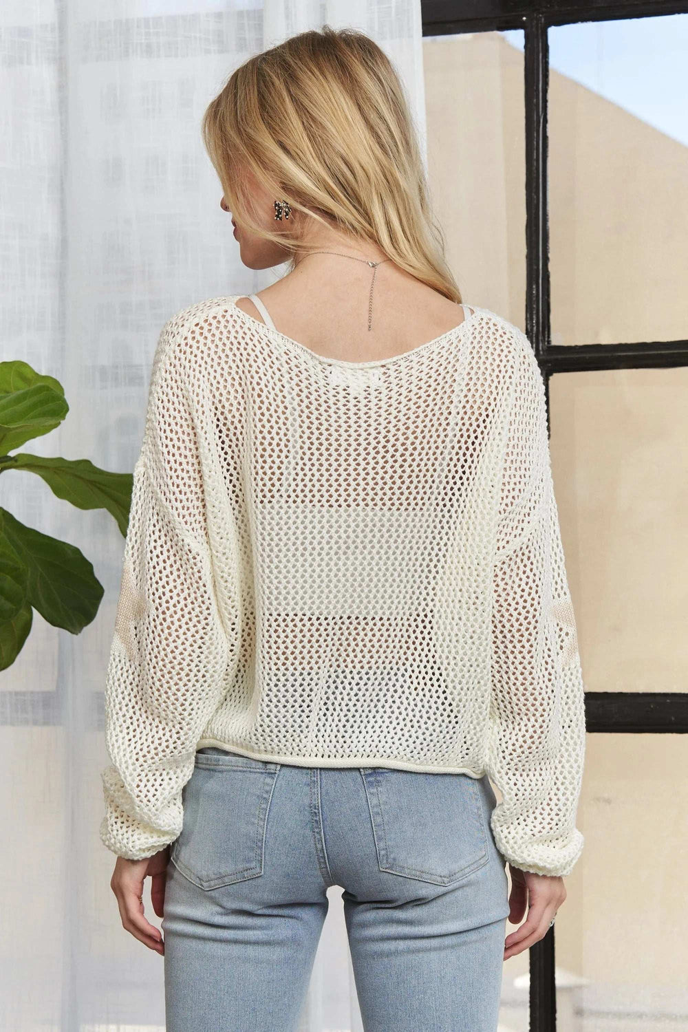 ADORA Lightweight Loose Knit Sweater - Trendsi - Flyclothing LLC