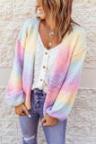 Gradient Open Front Drop Shoulder Cardigan - Trendsi - Flyclothing LLC