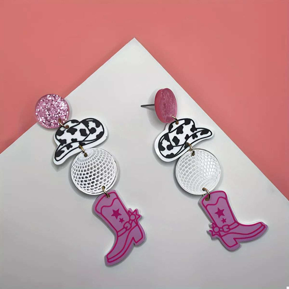 Cowgirl Boots Dangle Earrings - Trendsi - Flyclothing LLC