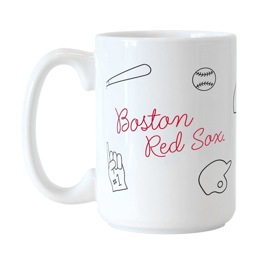 Boston Red Sox 15oz Playmaker Sublimated Mug - Logo Brands - Flyclothing LLC