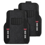 MLB - Boston Red Sox 2-pc Deluxe Car Mat Set - Logo Brands - Flyclothing LLC