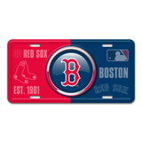 MLB - Boston Red Sox Embossed Metal License Plate - Logo Brands - Flyclothing LLC
