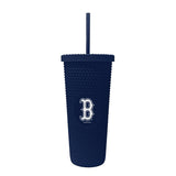 Boston Red Sox 24oz Studded Tumbler - Logo Brands - Flyclothing LLC