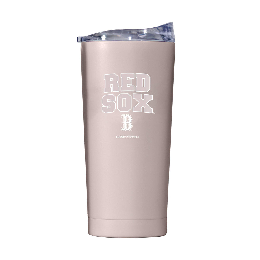 Boston Red Sox 20oz Stencil Powder Coat Tumbler - Logo Brands - Flyclothing LLC