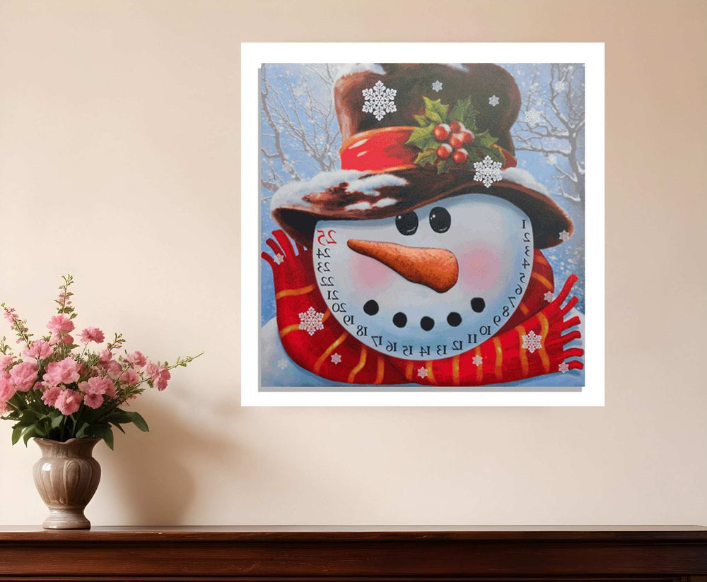 Count Down to Christmas - Snowman Canvas Wrapped Canvas Print Wall Art - Homeroots - Flyclothing LLC