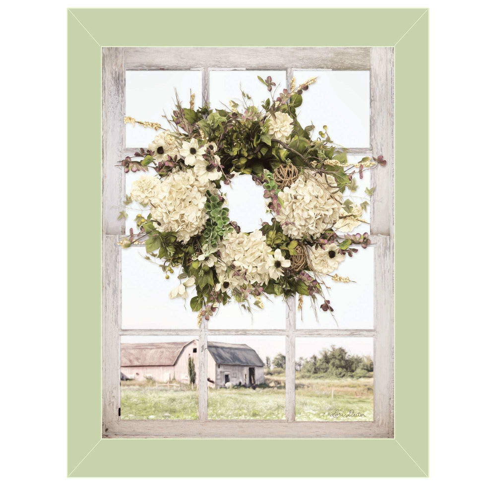 Pleasant View Light Green Framed Print Wall Art - Homeroots - Flyclothing LLC