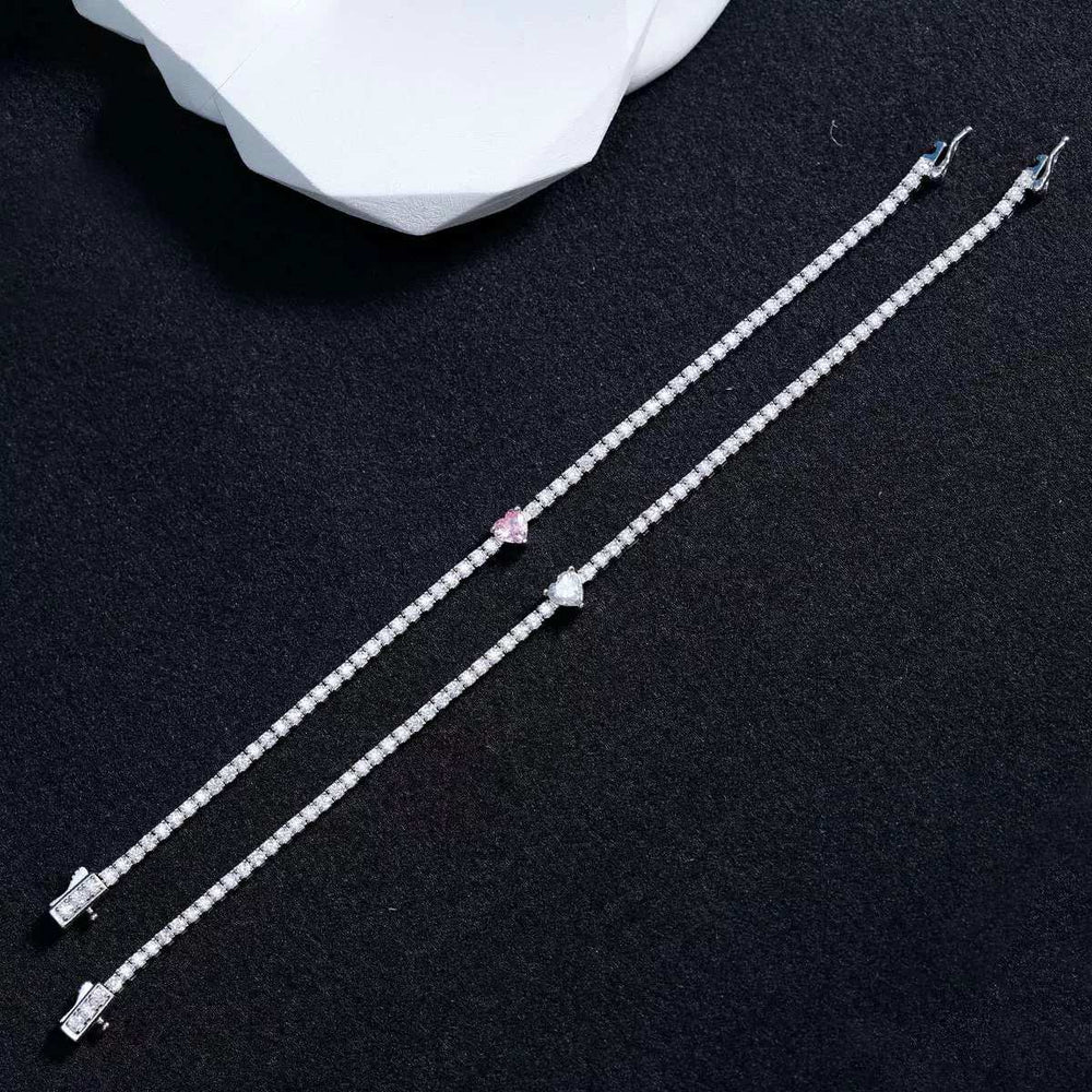 2.42 Carat Moissanite 925 Sterling Silver Bracelet - Trendsi - Flyclothing LLC