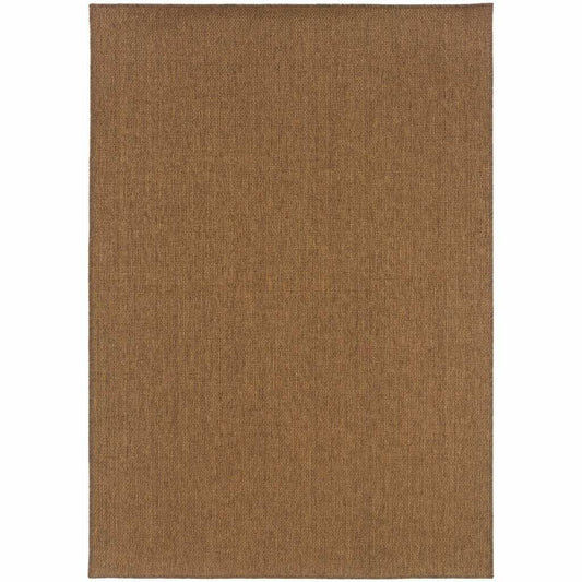 7' X 10' Tan Stain Resistant Indoor Outdoor Area Rug - Homeroots - Flyclothing LLC