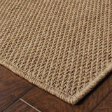 8' X 11' Tan Stain Resistant Indoor Outdoor Area Rug - Homeroots - Flyclothing LLC
