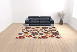 9' X 12' Multicolor Floral Stain Resistant Non Skid Area Rug - Homeroots - Flyclothing LLC