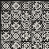 9' X 12' Black And White Fleur De Lis Stain Resistant Non Skid Area Rug - Homeroots - Flyclothing LLC