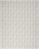9' X 12' Grey Floral Stain Resistant Non Skid Area Rug - Homeroots - Flyclothing LLC