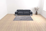 6' X 9' Grey Medallion Distressed Washable Area Rug - Homeroots - Flyclothing LLC