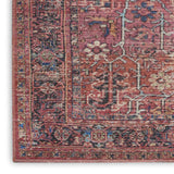 6' X 9' Brick Medallion Distressed Washable Area Rug - Homeroots - Flyclothing LLC