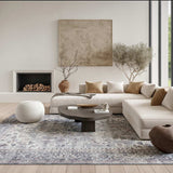 6' X 9' Grey Medallion Distressed Washable Area Rug - Homeroots - Flyclothing LLC