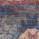 6' X 9' Multicolor Southwestern Distressed Washable Area Rug - Homeroots - Flyclothing LLC