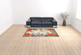 6' X 9' Multicolor Floral Stain Resistant Non Skid Area Rug - Homeroots - Flyclothing LLC