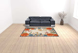 7' X 10' Multicolor Floral Stain Resistant Non Skid Area Rug - Homeroots - Flyclothing LLC