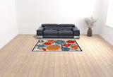 6' X 9' Multicolor Floral Stain Resistant Non Skid Area Rug - Homeroots - Flyclothing LLC