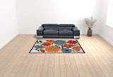 7' X 10' Multicolor Floral Stain Resistant Non Skid Area Rug - Homeroots - Flyclothing LLC