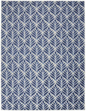 7' X 10' Blue Floral Stain Resistant Non Skid Area Rug - Homeroots - Flyclothing LLC