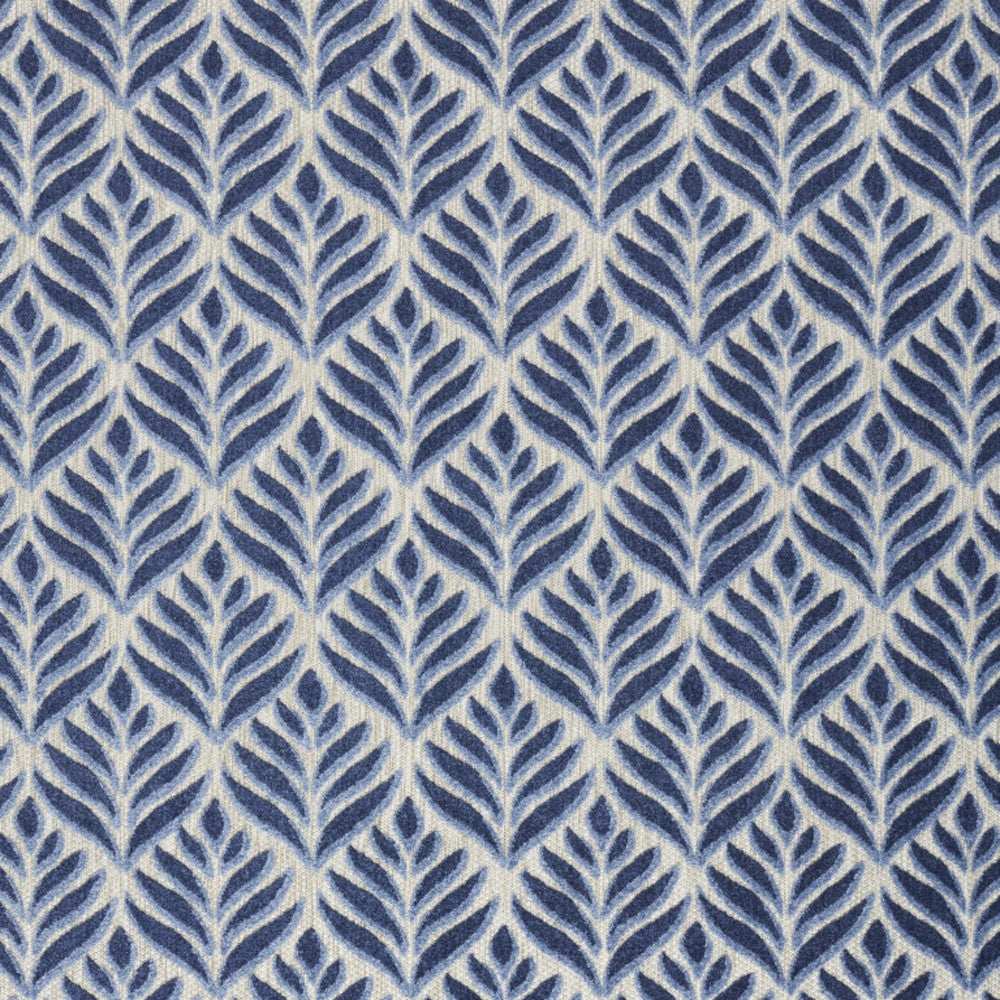 8' X 11' Blue Floral Stain Resistant Non Skid Area Rug - Homeroots - Flyclothing LLC