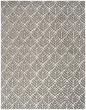 5' X 8' Charcoal Floral Stain Resistant Non Skid Area Rug - Homeroots - Flyclothing LLC