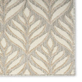 6' X 9' Ivory And Grey Floral Stain Resistant Non Skid Area Rug - Homeroots - Flyclothing LLC