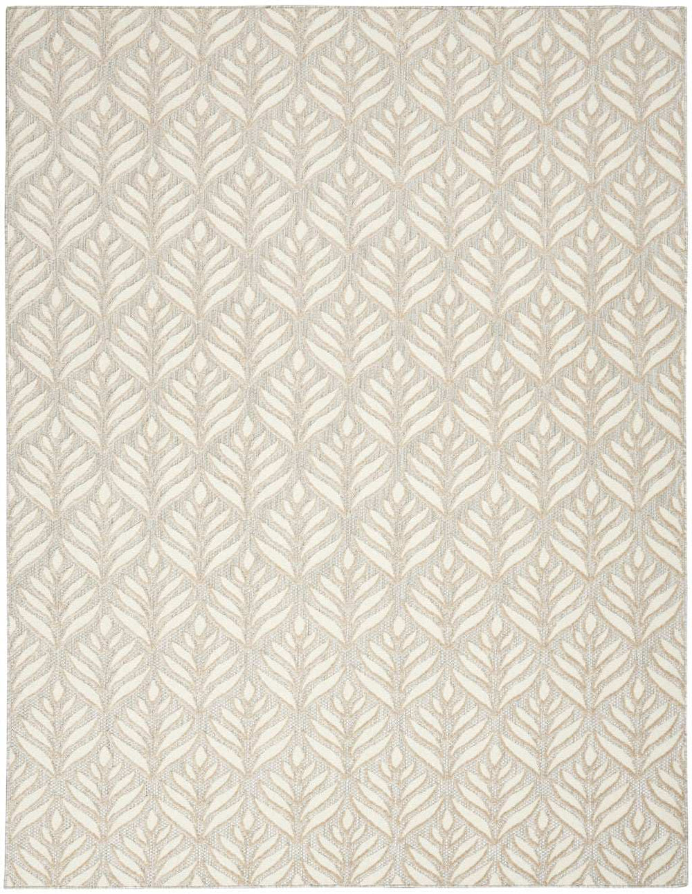 5' X 8' Ivory And Grey Floral Stain Resistant Non Skid Area Rug - Homeroots - Flyclothing LLC