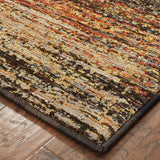 2' X 3' Orange Red Abstract Power Loom Area Rug - Homeroots - Flyclothing LLC