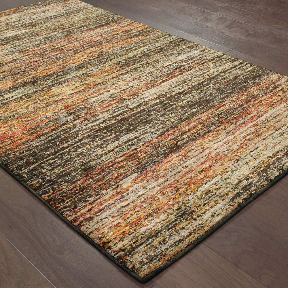 2' X 3' Orange Red Abstract Power Loom Area Rug - Homeroots - Flyclothing LLC