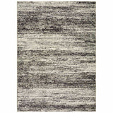 2' X 3' Gray and Ivory Abstract Power Loom Area Rug - Homeroots - Flyclothing LLC