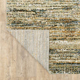 2' X 3' Blue and Ivory Abstract Power Loom Area Rug - Homeroots - Flyclothing LLC