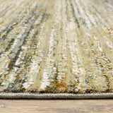 2' X 3' Blue and Ivory Abstract Power Loom Area Rug - Homeroots - Flyclothing LLC
