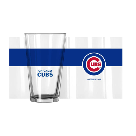 Chicago Cubs 16oz Colorblock Pint Glass - Logo Brands - Flyclothing LLC