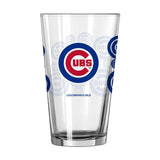 Chicago Cubs 16oz Scatter Pint Glass - Logo Brands - Flyclothing LLC