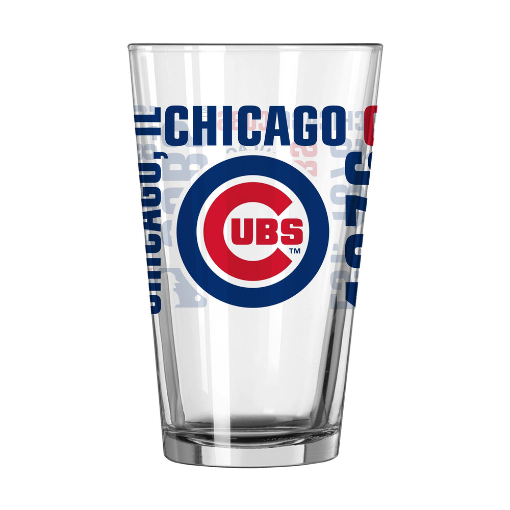 Chicago Cubs 16oz Spirit Pint Glass - Logo Brands - Flyclothing LLC