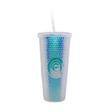 Chicago Cubs 24oz Iridescent Studded Tumbler - Logo Brands - Flyclothing LLC