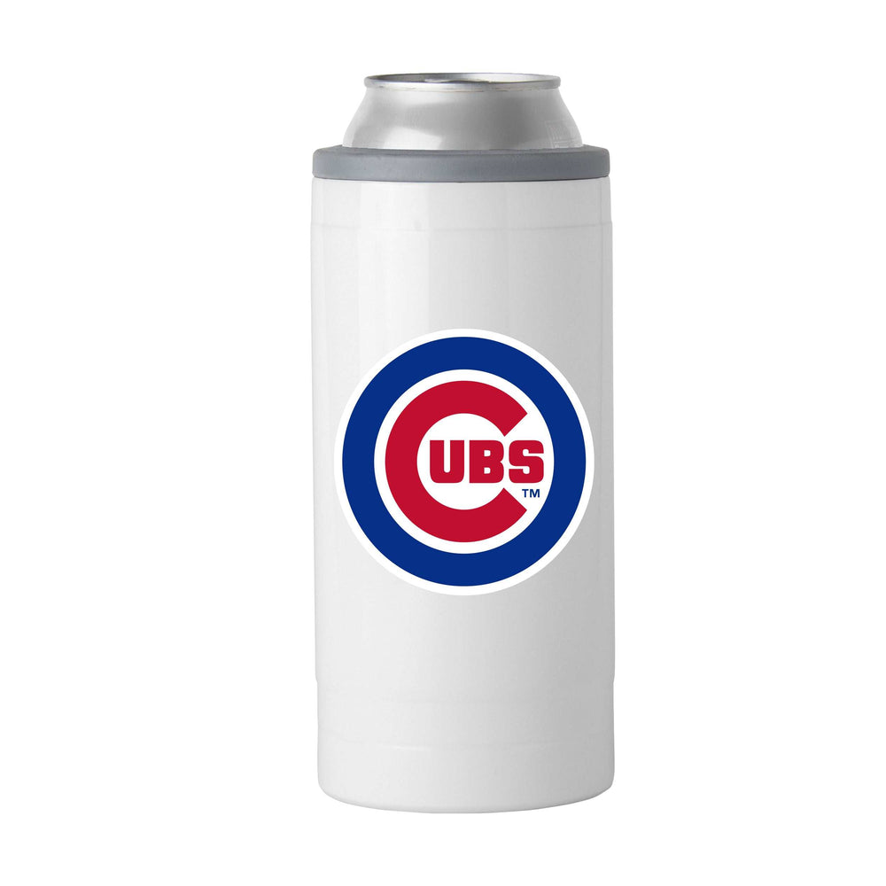 Chicago Cubs Letterman 12 oz Slim Can Coolie - Logo Brands - Flyclothing LLC
