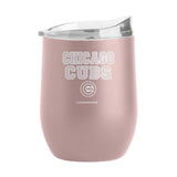 Chicago Cubs 16oz Stencil Powder Coat Curved Beverage - Logo Brands - Flyclothing LLC