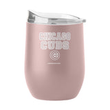 Chicago Cubs 16oz Stencil Powder Coat Curved Beverage - Logo Brands - Flyclothing LLC