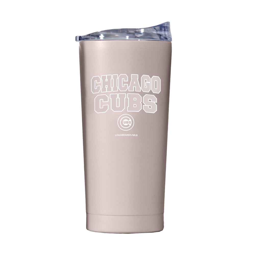Chicago Cubs 20oz Stencil Powder Coat Tumbler - Logo Brands - Flyclothing LLC