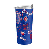 Chicago Cubs 20oz Dream Weave Powder Coat Tumbler - Logo Brands - Flyclothing LLC