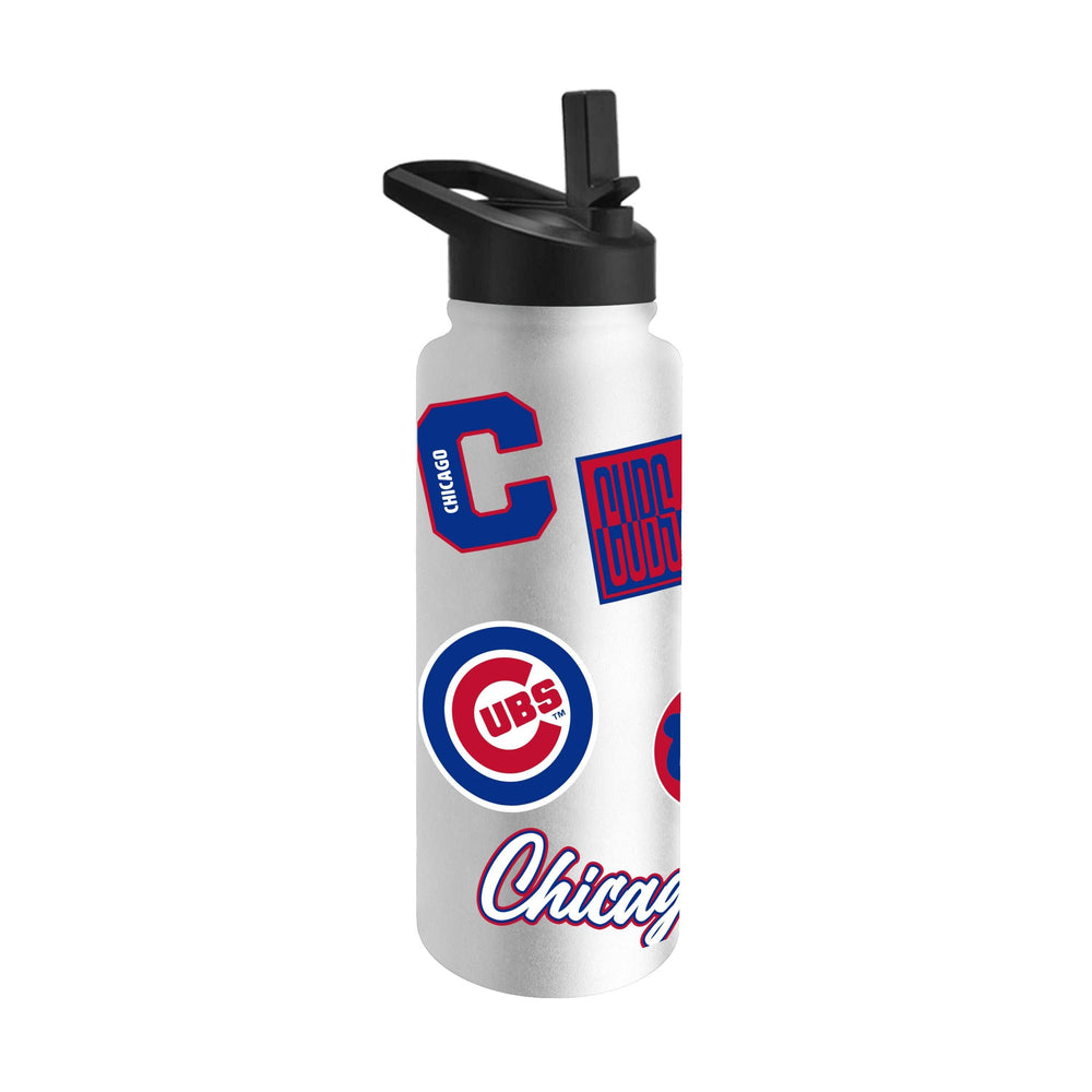 Chicago Cubs 34oz White Dreamweave Quencher Bottle - Logo Brands - Flyclothing LLC