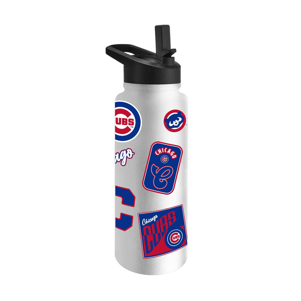 Chicago Cubs 34oz White Dreamweave Quencher Bottle - Logo Brands - Flyclothing LLC